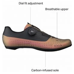 Coupon 🔔 Fi'zi:k Road Bike Shoes Tempo Overcurve R4 Iridescent Cycling Shoe 🔔 -Bike Footwear Sales 2022 COPBLA D7