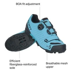 Coupon 🔔 Scott Mountain Bike Shoes MTB Comp Boa Lady Cycling Shoe Women's 😍 -Bike Footwear Sales 2022 LIGBLUBLA D3